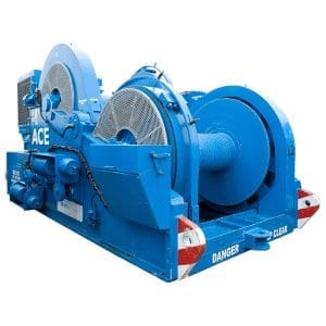 ACE 75 Tonne Working Load Limit (WLL) Double Drum Hydraulic and Diesel Drum Winches